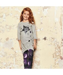 Legowear DANICA 651 - JERSEY DRESS Grey Melange 110 - NAME IT