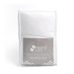 Nordbaby Duvet and Pillow Set 100*130, 40*60 White - Mamas&Papas