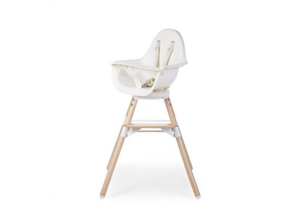 Childhome Evolu One.80° Chair 2in1 with bumper, Natural White - Childhome