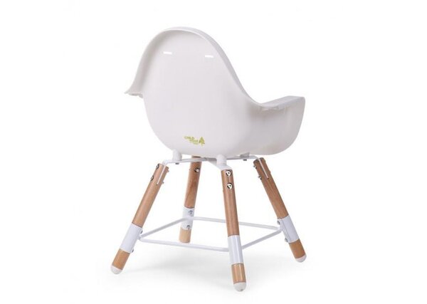 Childhome Evolu 2 Chair Natural/White 2in1 + Bumper - Childhome