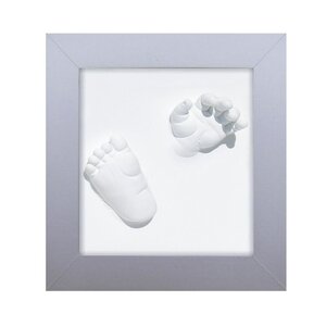 Dooky Happy Hands 3D deluxe baby handprint kit Silver - Dooky