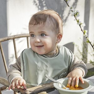 Elodie Details Baby Bib Mineral Green  - BabyOno