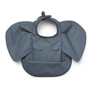 Elodie Details Baby Bib  Humble Hugo One Size Dusty Blue - Done by Deer