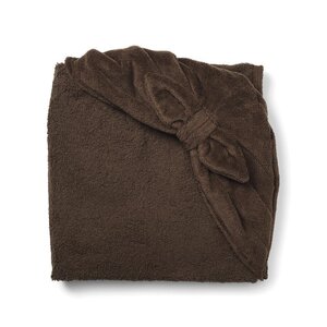 Elodie Details hooded towel 80x80cm, Chocolate Bow - BabyOno