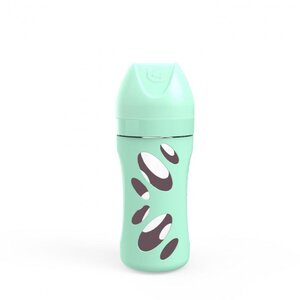 Twistshake Anti-Colic Glass Bottle 260ml Pastel Green - Suavinex