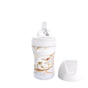 Twistshake Anti-Colic Stainless Steel 260ml Marble White - Suavinex