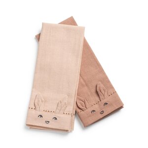 Elodie Details Baby napkins 2pcs Dusty Pink /Lt Pink - Elodie Details