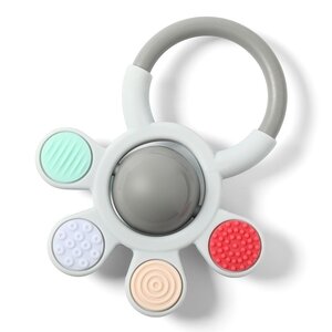 BabyOno Ortho teether with rattle - Mombella