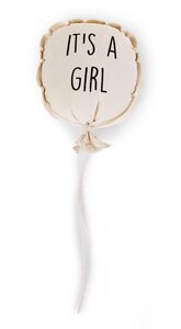Childhome canvas balloon deco girl 35x26x8 White - Childhome