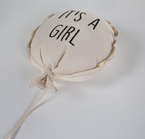Childhome canvas balloon deco girl 35x26x8 White - Childhome