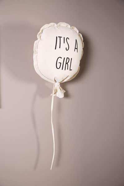 Childhome canvas balloon deco girl 35x26x8 White - Childhome