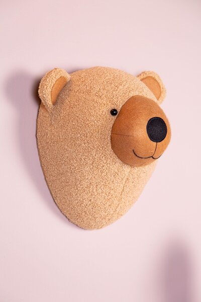 Childhome teddy bear head wall deco Brown - Childhome