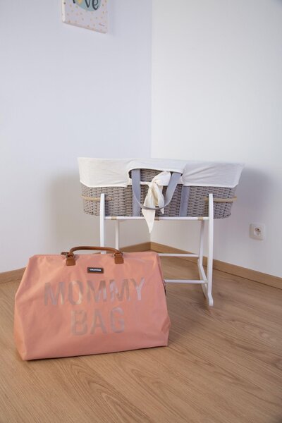 Childhome Mommy Bag suur tarvikute kott Pink/Copper - Childhome