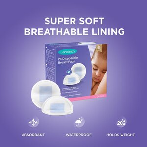 Lansinoh Disposable Nursing Pads 60pcs  Violet - Nuvita