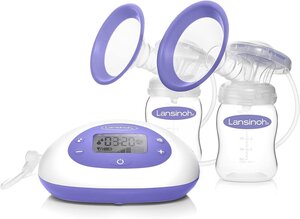 Lansinoh 2-in-1 Electric Breast Pump BPA/BPS free  Violet - Lansinoh