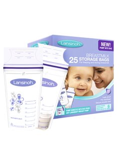 Lansinoh Breastmilk Storage Bags (pack of 25)  Violet - Lansinoh