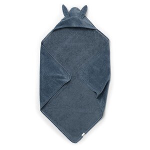 Elodie Details полотенце с капюшоном 80x80cm, Tender Blue Bunny - Leander