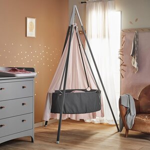 Leander classic cradle including mattress, Grey - Leander