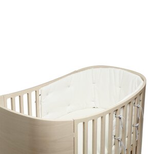 Leander bumper for Classic baby cot, Snow - Leander