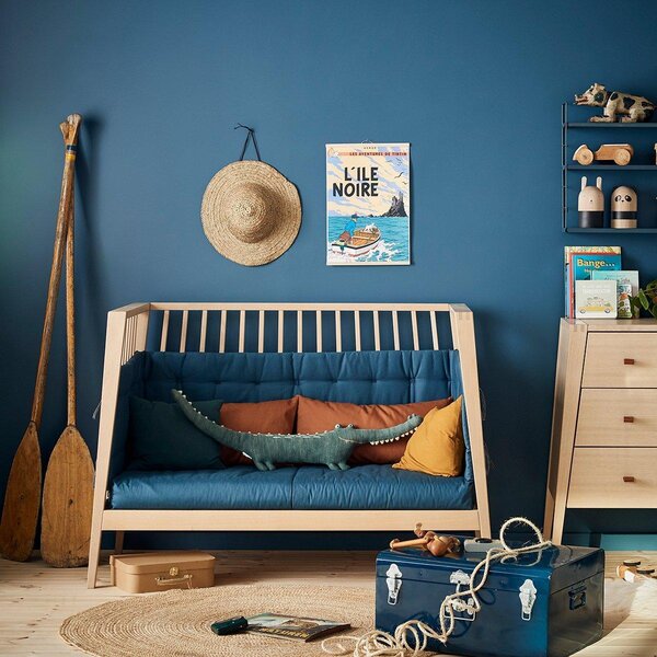 Leander Linea baby cot 65x132cm, Oak - Leander