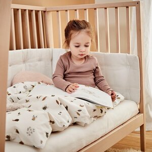 Leander бортик для кровати Linea and Luna , Snow - Nordbaby