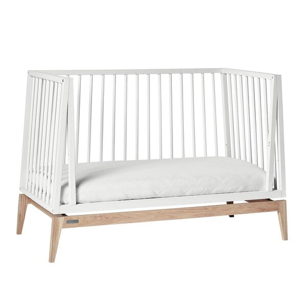 Leander Luna baby cot 120x60 cm, White/Oak  - Leander