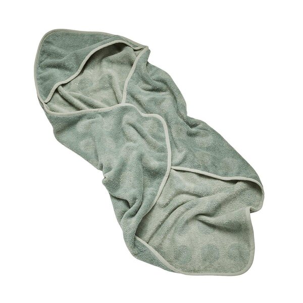 Leander полотенце с капюшоном 80x80cm, Sage Green - Leander