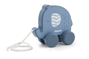 PolarB Pull Along - Elephant Blue - PolarB