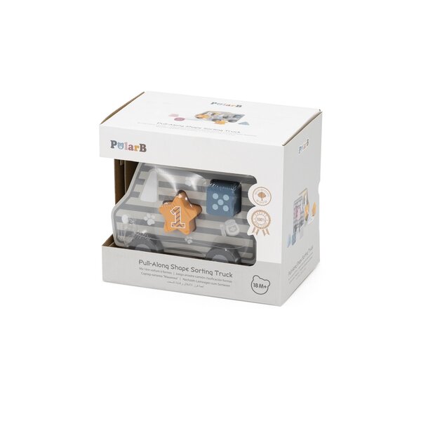 PolarB Pull-Along Shape Sorting Truck Multicolor - PolarB