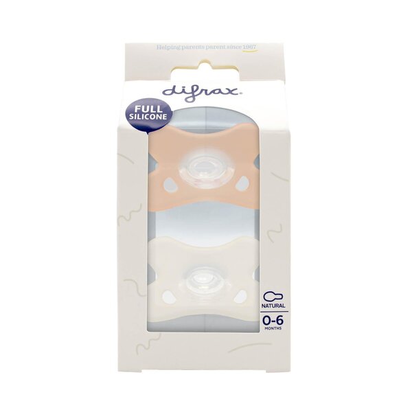 Difrax silikoonist lutt Natural 0-6 kuud - Difrax
