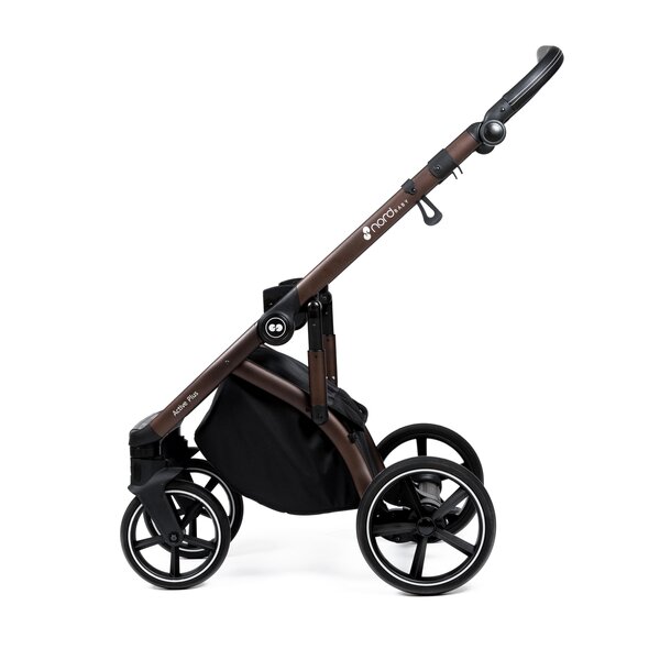Nordbaby Active Plus vankrikomplekt Praline Beige, raamiga Bronze Black - Nordbaby
