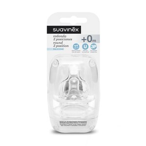 Suavinex variable flow silicone teat 2pcs - Suavinex