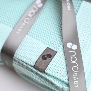Nordbaby kootud bambustekk 100x80cm, Bambi Mint - Nordbaby