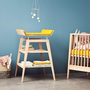 Leander Cushioncover for Linea changing table, Spicy Yellow - Leander