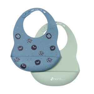 Nordbaby слюнявчик 2pcs, Hedgehog - Nordbaby