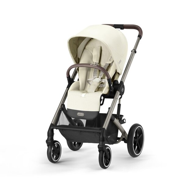 Cybex Balios S Lux kомплект коляски Seashell Beige + Cloud G i-size Plus  - Cybex
