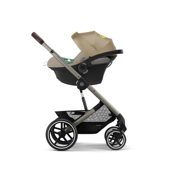 Cybex Balios S Lux kомплект коляски Seashell Beige + Cloud G i-size Plus  - Cybex
