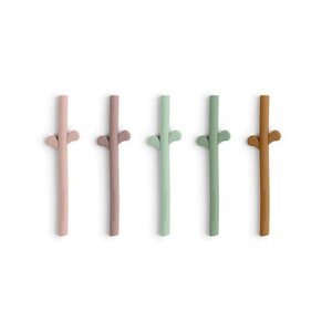Done by Deer silicone straw 5-pack Peekaboo  - Done by Deer