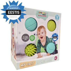 Gerardos Toys beebi spordipallid 4tk - Gerardos Toys