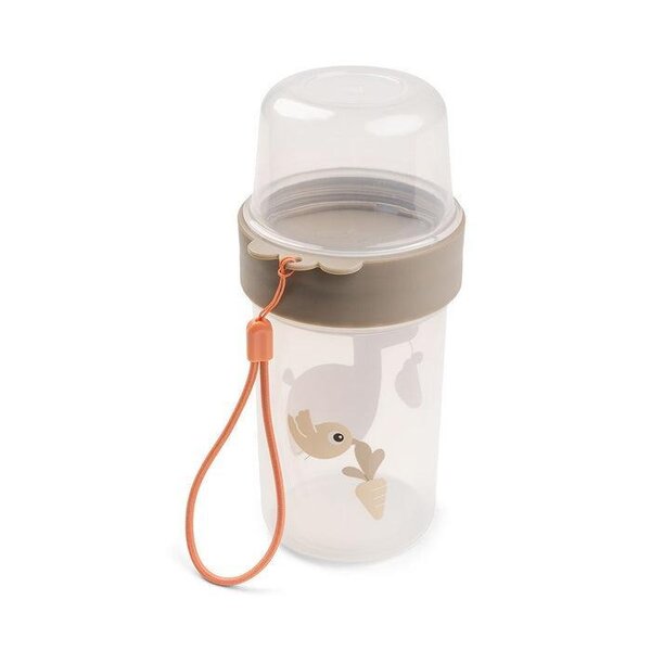 Done by Deer To go 2-way snack container Lalee Sand,  L  - Done by Deer