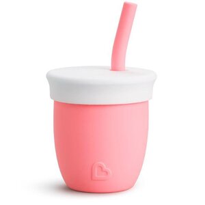 Munchkin silicone straw cup 118ml Coral - Munchkin