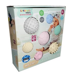 Gerardos Toys My First Sensory Ball Set 7pcs, Multicolor - BabyOno
