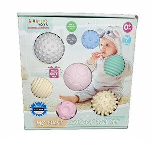 Gerardos Toys My First Sensory Ball Set 7pcs, Multicolor - BabyOno