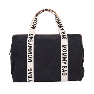 Childhome Mommy Bag сумка Signature Canvas Black - Childhome