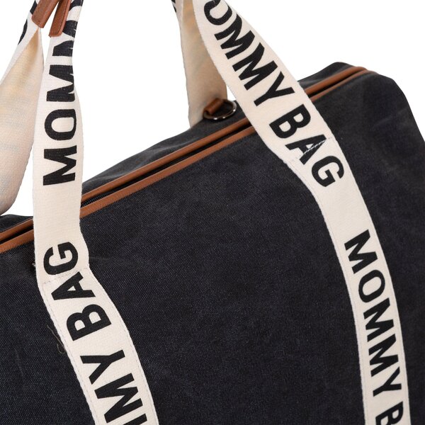 Childhome Mommy Bag сумка Signature Canvas Black - Childhome