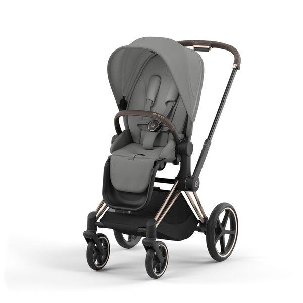 Cybex Priam V4 kомплект коляски Mirage Grey, Rose Gold - Cybex