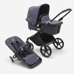 Bugaboo Fox Cub 2in1 kомплект коляски Black/Stormy Blue - Bugaboo