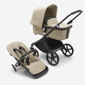 Bugaboo Fox Cub 2in1 kомплект коляски Black/Desert Beige - Bugaboo