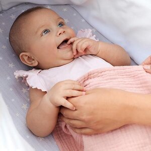 BabyOno bamboo diapers 3pcs, Pink - Nordbaby