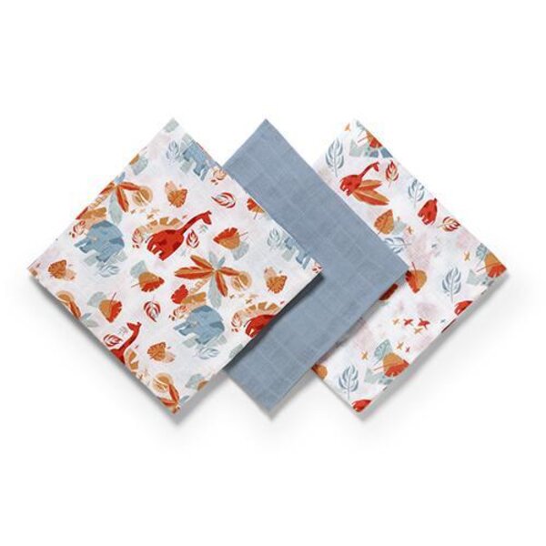 BabyOno musliinist mähkimislinad 3tk, Blue - BabyOno